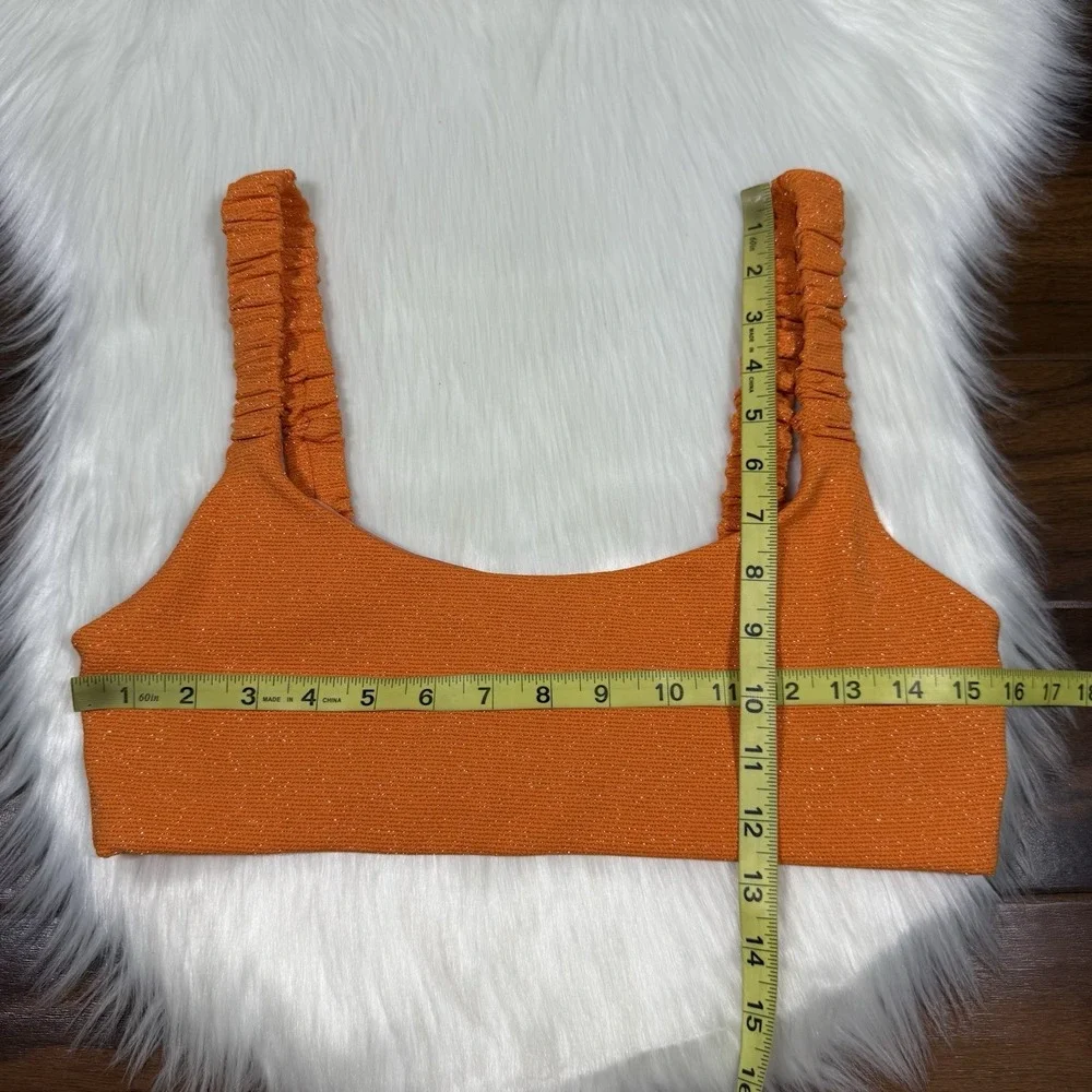Beach Riot Size XL Orange Haze Phoebe Bikini Bottom & Effie Top 2 Piece Swim - Picture 4 of 11